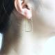 tubutubu pierced earrings square（ゴールド）